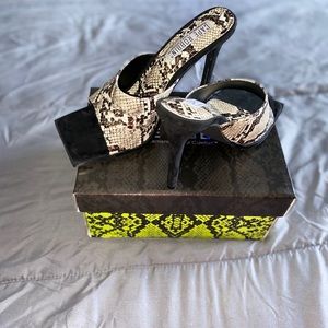 Snakeskin heels